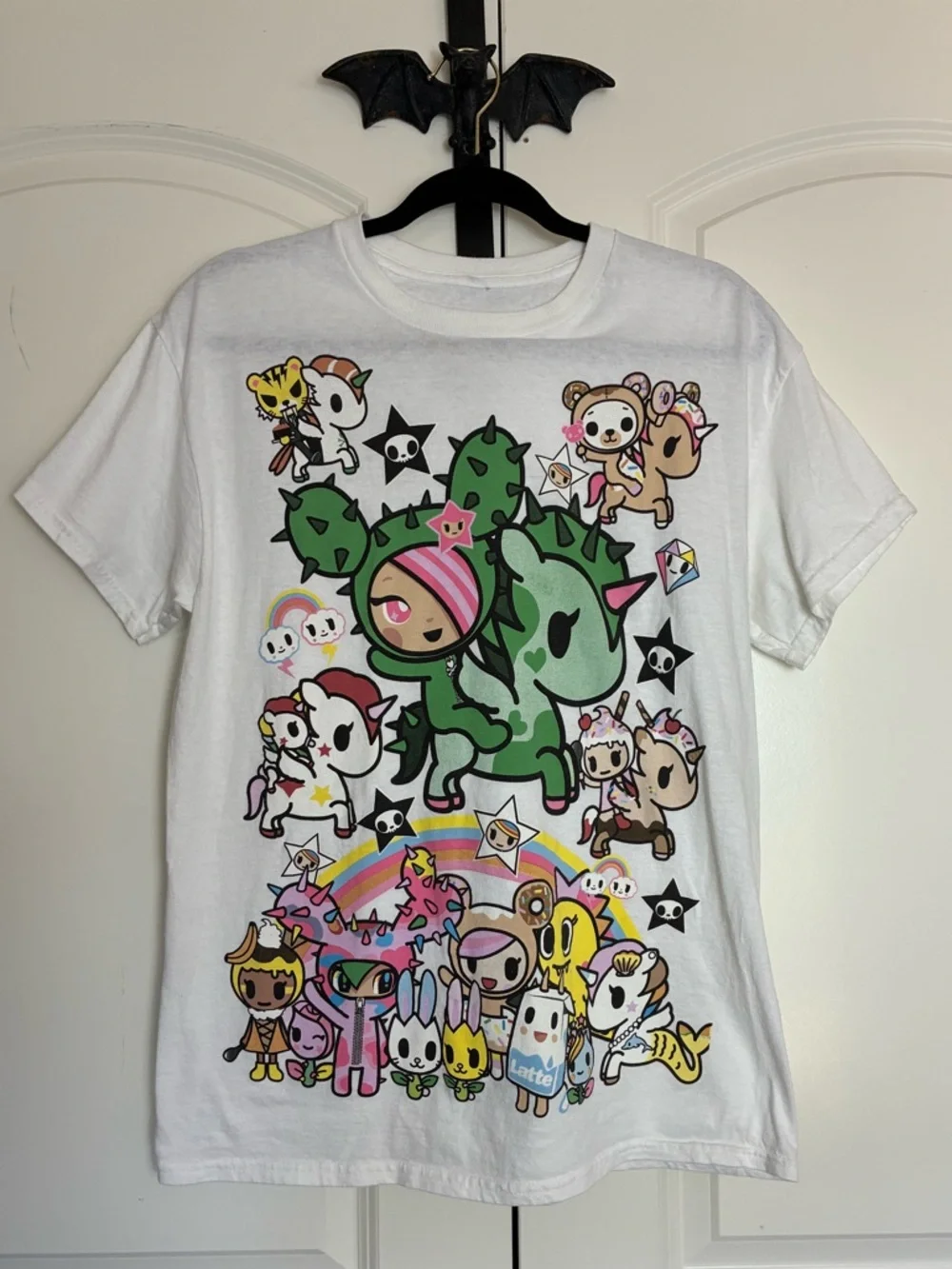 tokidoki Multicolor Cactus Character Graphic Tee - White size L - Picture 3 of 9